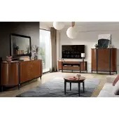 AEA Wohnzimmer Wohnwand RTV Lowboard Holz Sideboard Möbel Schrank Set 3tlg