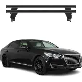 Menabo Dachträger Grundträger für Genesis G90 2016-2019 Querträger Schwarz