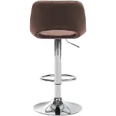 CLP Barhocker Camden Samt chrom - braun