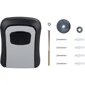 Kinzo Schlüsseltresor mit Zahlenschloss - 4-stelliger Code - 10.000 Kombinationen - Innen- & Außenbereich - Robustes Metall - Wasserdicht - Wandmontage