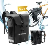 RockBros 2 in 1 Wasserdicht Rucksack Gepäcktasche Fahrradtasche bis 18L