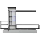 AEA Moderne Design Wohnwand TV-Ständer Holz Wand Regale Luxus Wohnzimmer Einrichtung