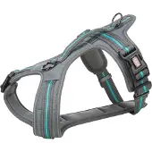 Trixie Fusion Touren-Geschirr 61–75 cm/30 mm grafit/ozean