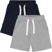 Minymo MIBoys 2er-Pack Jungen Shorts Sweat-Shorts kurze Hose Baumwollmischung Regular Fit