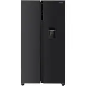 Heinner HSBS-HM592NFDXWDE++, Freistehend, Amerikanische Tür, Schwarz, 2 Tür(en), Berührung, LED