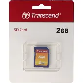 Transcend TS2GSDC, 2 GB, SD, MLC, 20 MB/s, 13 MB/s, Schwarz