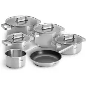 Woll Topf-Set "Steel" Set, 10 Stk. tlg. Edelstahl