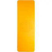 Berk Esoterik Yogamatte TPE ecofriendly - Blume des Lebens orange, grau
