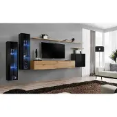 Xl Moebel Gmbh Wohnwand Braun Sideboard Wandschrank Designer Wohnzimmermöbel TV-Ständer