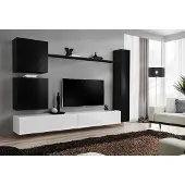 Xl Moebel Gmbh Schwarz Wohnwand Designer Wandschrank TV-Ständer Wohnzimmermöbel Modern Neu