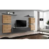 Xl Moebel Gmbh Holzmöbel Wohnwand Wohnzimmer Grau Wandregal Luxus Einrichtung Neu