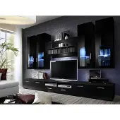 AEA Komplette Wohnwand Modern Design Wohnzimmer Einrichtung Regale TV-Ständer