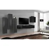 AEA Design Wohnwand TV Ständer 3x Wandschrank Sideboard Schrank Luxus Möbel