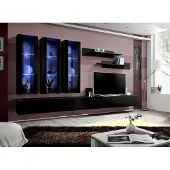 AEA Moderne Design Wohnwand TV-Ständer Holz Wohnzimmer Möbel Einrichtung Wand Regale