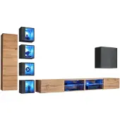 Xl Moebel Gmbh Set Wohnwand 320 cm Wandschrank TV-Ständer Modern Sideboard Wohnzimmermöbel