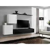 AEA Wohnwand Holzmöbel Komplett 4tlg Luxus Neu 2x Wandschrank TV Ständer Design