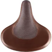 Velo Bicycle Saddle Cruiser w/spring brown leather/fabric texture