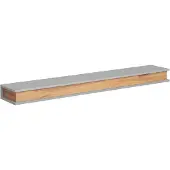 AEA Moderne Grau Braune Wohnwand Holz TV-Ständer 2x Vitrinnen Luxus Design