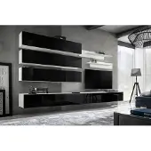 AEA Set 7 tlg. Designer Wohnzimmer Wohnwand Wandschrank Sideboard TV-Ständer Neu