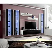 AEA Moderne Wohnwand Wand Regale Wohnzimmer Hänge Vitrine Design Möbel