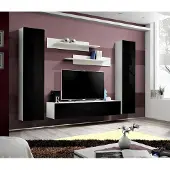 AEA Modern Design Wohnwand Holz Wand Regale Komplett TV-Ständer Hänge Möbel