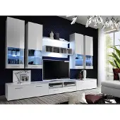AEA Wohnwand tv Ständer Sideboard Designer Modern Wohnzimmer Regale Holz Neu