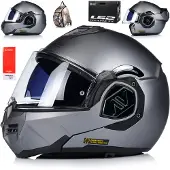 LS2 Reversibler Modularer Helm LS2 FF906 ADVANT Solid Mattes Titan größe XS