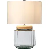 Elstead Lighting Luga Zeitgenössische Schreibtischlampe Stahl Klarglas 1 Licht E27
