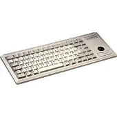 Cherry Compact-Keyboard G84-4400 (hellgrau, US-Layout, Mechanisch, integr. Trackball)