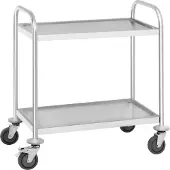 Royal Catering 2-etagiger Cateringwagen aus Edelstahl, bis 150 kg