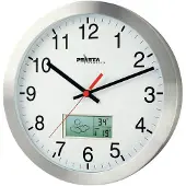 Peweta Wanduhr mit Thermo-/Hygrometeranzeige