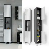 Vicco Badschrank Fynn Anthrazit 30 x 190 cm, Model 30171