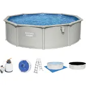 Bestway Hydrium Pool-Set mit Sandfilteranlage + Zubehör, rund, 460x120cm, 56384