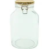 Clayre & Eef Glaskaraffe mit Deckel, 4100 ml, 16x25 cm