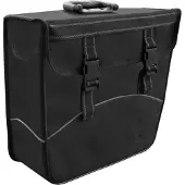 Polydaun Fahrradtasche Greenlands - abnehmbar - reflektierende Paspelierung - 17 Liter - vorgeformt - Rechts - Schwarz