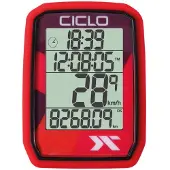 Ciclosport Fahrradcomputer Protos 105 Wired – mit Kabel rot 10151052