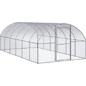 Syfax Outdoor-Hühnerstall 3x6x2 m Verzinkter Stahl