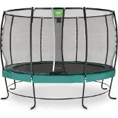 Exit Lotus Premium Trampolin ø366cm, auf Beinen, Rund, Grün