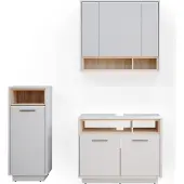 Vicco Badmöbel-Set Beatrice Weiß 3 Teile, Model 36287