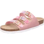 Rohde Damen Pantolette Dreiriemer in Weite G mit Lederdecksohle Alba 5625, Größe:42 EU, Farbe:Rosa