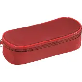 Pagna 22510-03, Weiches Federmäppchen, Nylon, Rot, Einfarbig, Reißverschluss, Uni