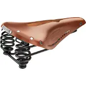 Brooks Flyer Carved, Fahrradsattel, Stadt, Hellbraun, Einfarbig, Leder, Stahl