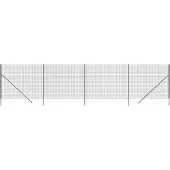 vidaXL Maschendrahtzaun Anthrazit 2,2x10 m Verzinkter Stahl
