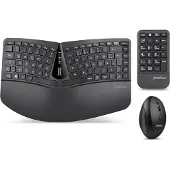 Perixx PERIDUO-606A DE, 3-in-1 Tastatur- und Maus-Set, kabellos, ergonomisch