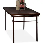 Relaxdays Gartentisch klappbar, Breite: 166 - 215 cm, Kunststoff, Stahl, wetterfest, 8 Personen, Campingtisch, braun