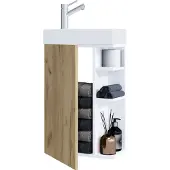 VCM 2-tlg Gäste WC Waschplatz Bad Waschtisch Lumia