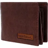 Bruno Banani Leder Geldbörse Den Haag Wallet Quer With Flap Brown / Cognac braun