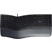 Cherry KC 4500 ERGO, Kabelgebunden, USB, QWERTY, Schwarz