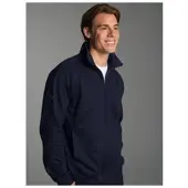 Trigema Sweatjacke "Raglanjacke aus Sweat-Qualität", Herren, Gr. 4XL, blau (navy), Sweatware, 70% Baumwolle, 30% Polyester, lang, ohne Ausschnitt, Sweatjacken Sweatjacke