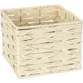 Wenko Naturfaser Badbox Vabriano Groß in Beige 24 x 18,5 x 24 cm